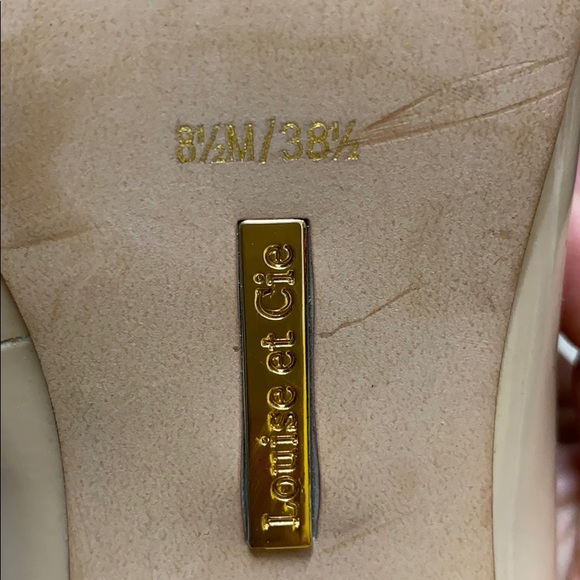 Louise Et Cie Jordyna Patent Pointed Toe Pump Nude - Picture 9 of 9